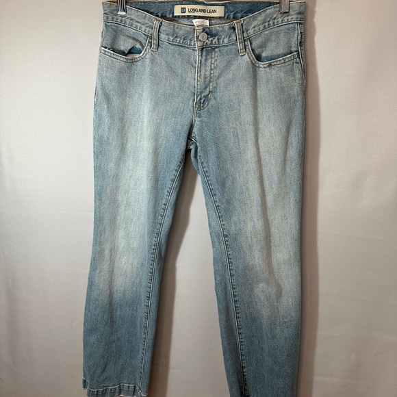 Gap Long And Lean Stretch Womens Size 6 Blue Straight Leg Jeans Pants - Picture 4 of 11